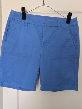 J. Crew Blue Women's Casual Chino Bermuda 9" Shorts